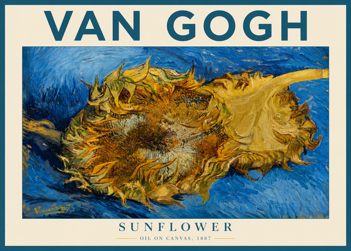 Van Gogh Sunflower No3 - Plakát
