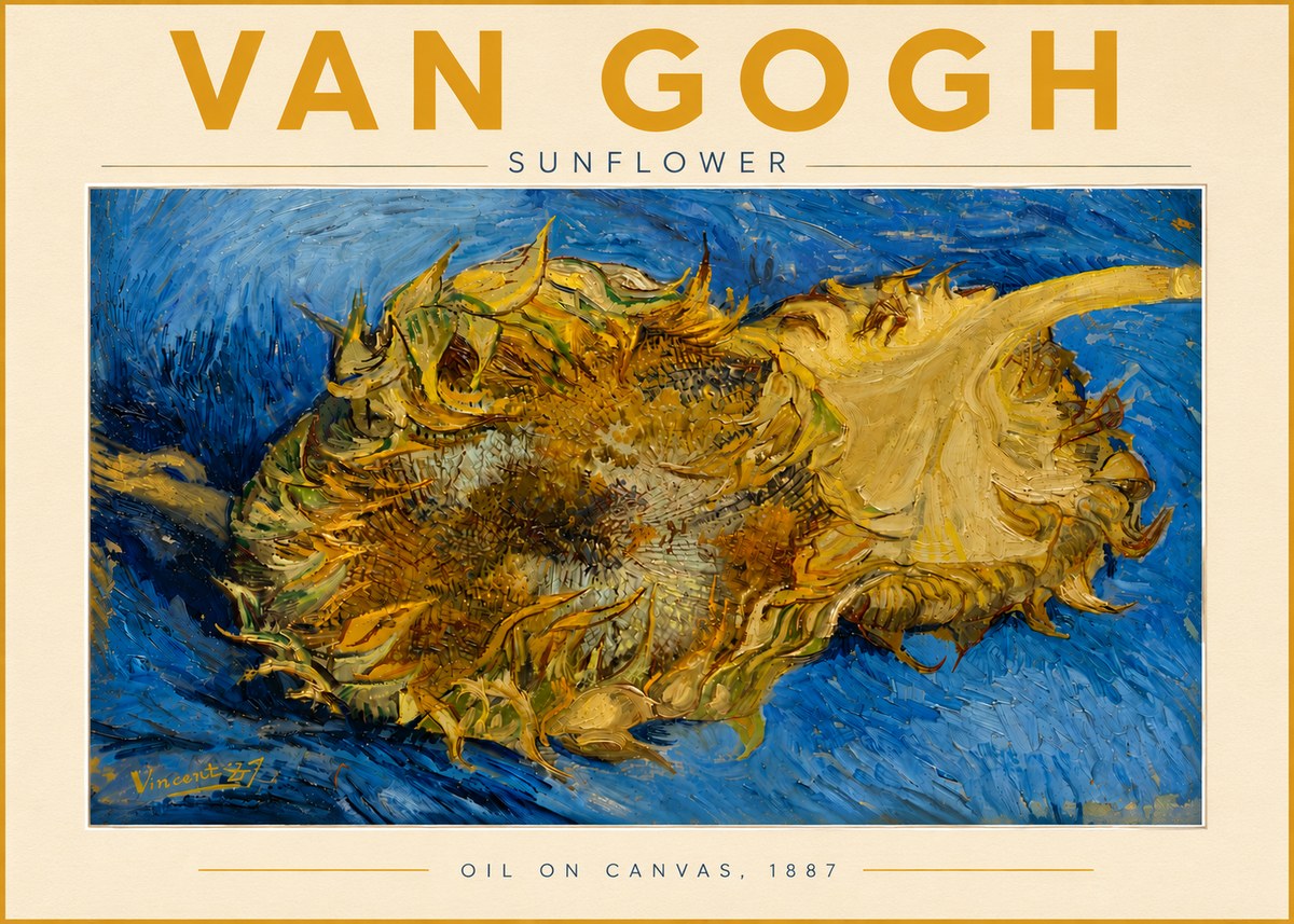 Van Gogh Sunflower No5 - Plakát