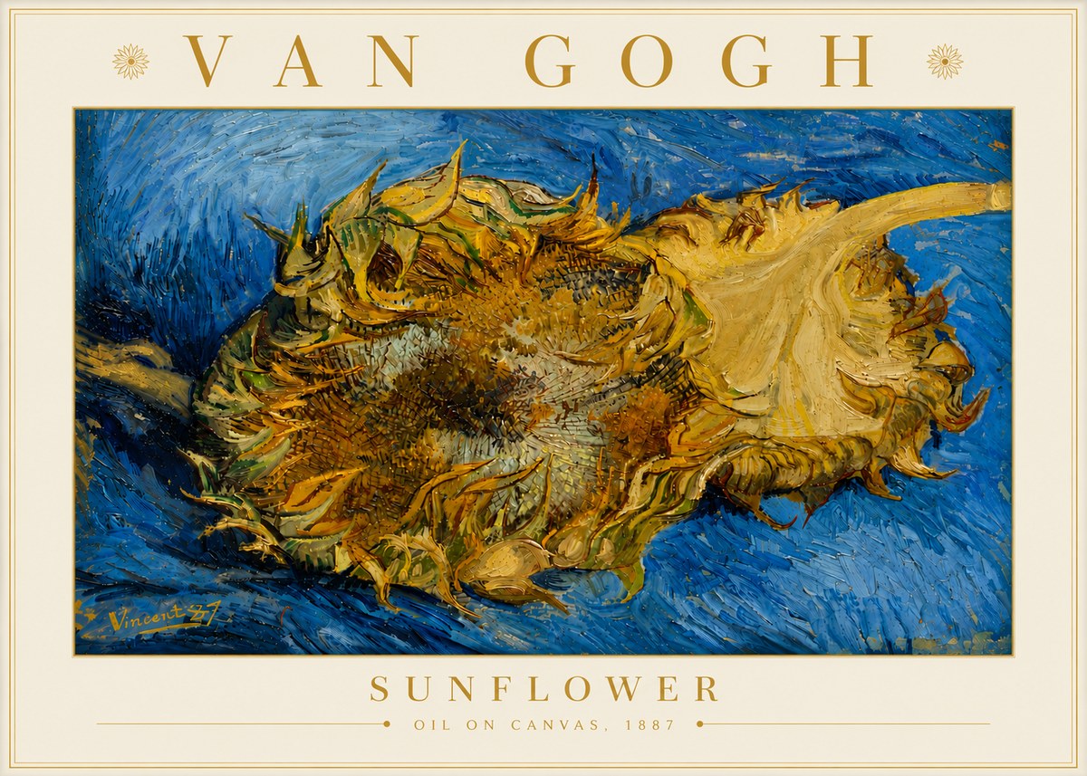 Van Gogh Sunflower No6 - Plakát