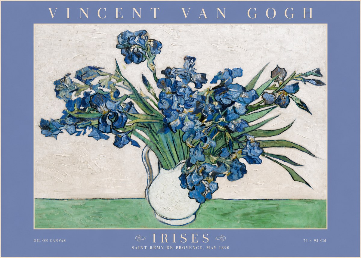 Van Gogh Irises II No2 - Plakát