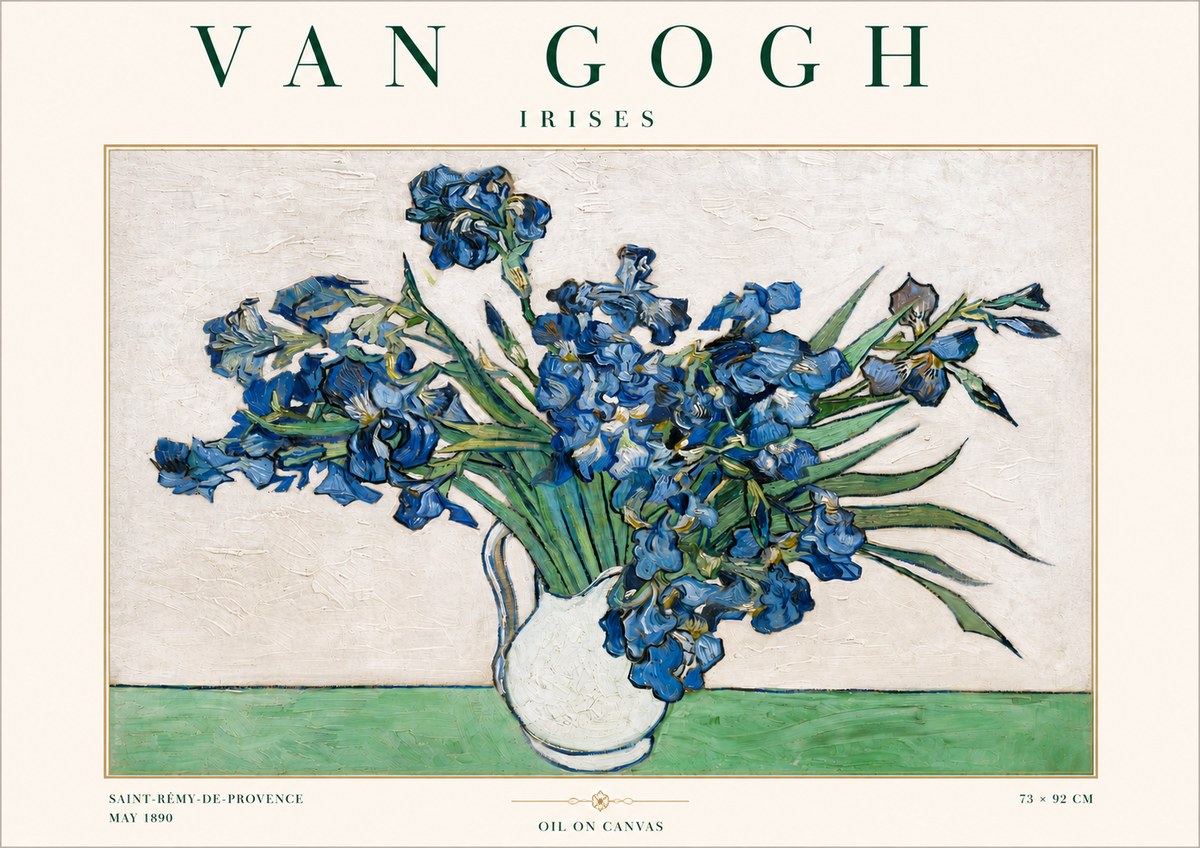 Van Gogh Irises II No3 - Plakát