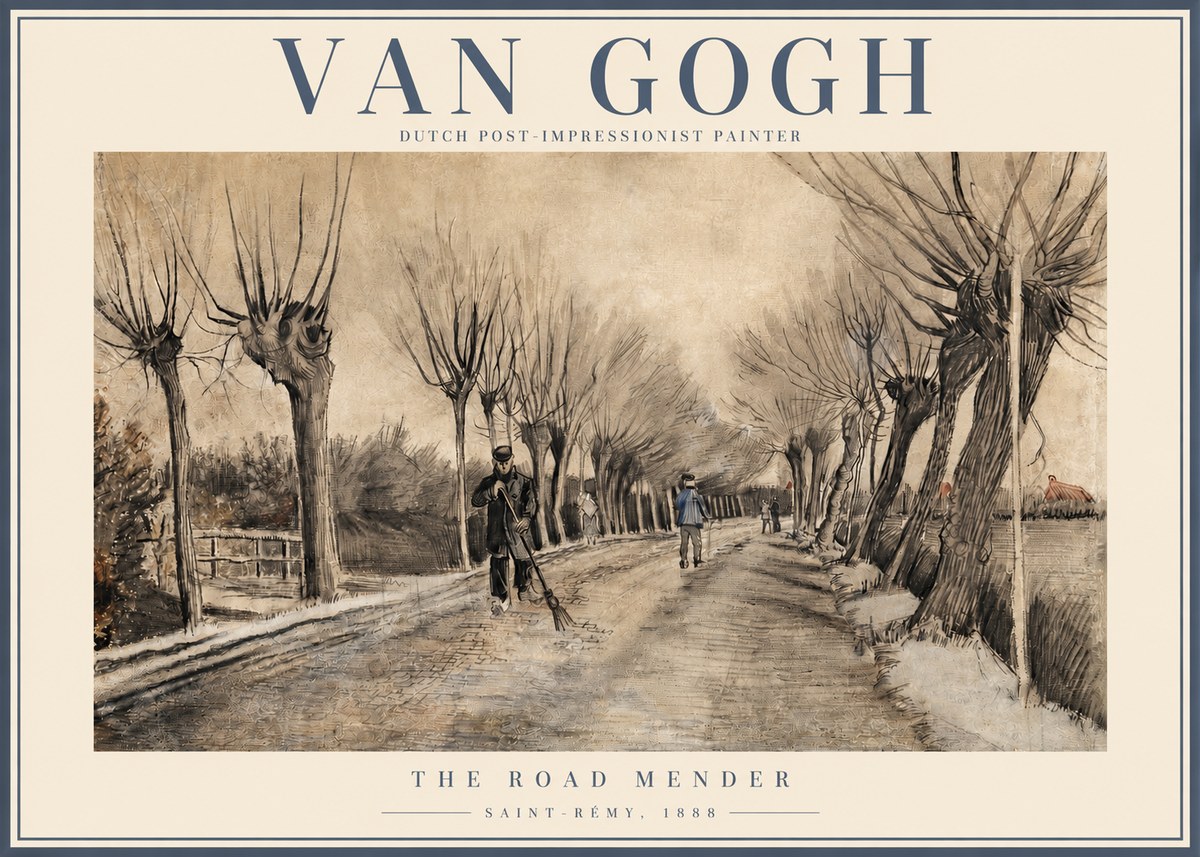 Van Gogh The Road Mender I No2 - Plakát