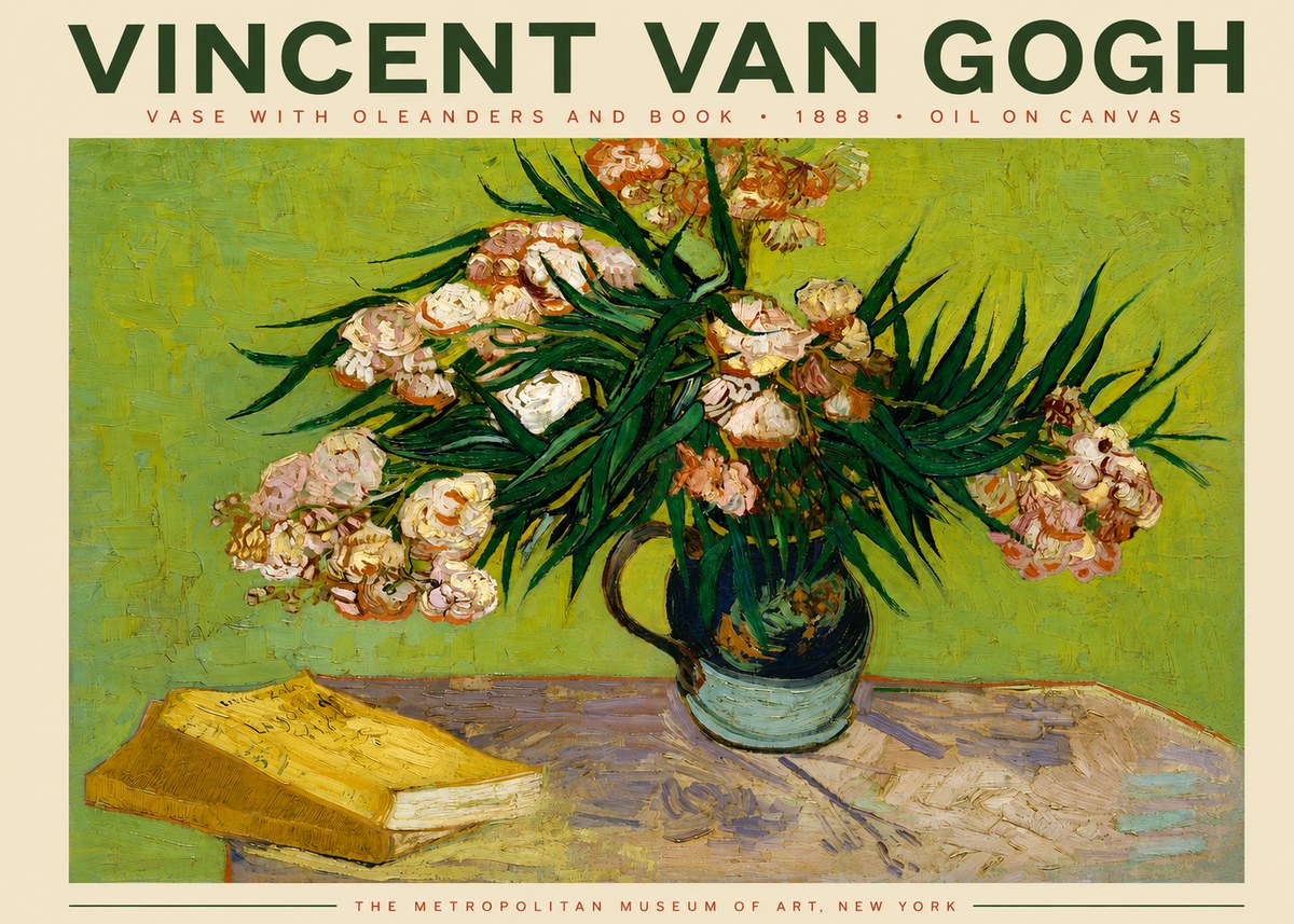 Van Gogh Oleanders No4 - Plakát
