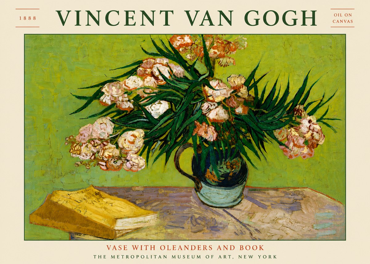 Van Gogh Oleanders No5 - Plakát
