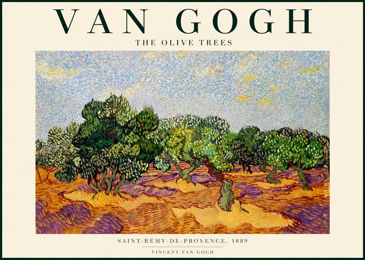 Van Gogh The Olive Trees No4 - Plakát