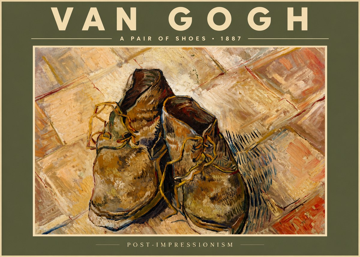 Van Gogh A Pair of Shoes No6 - Plakát