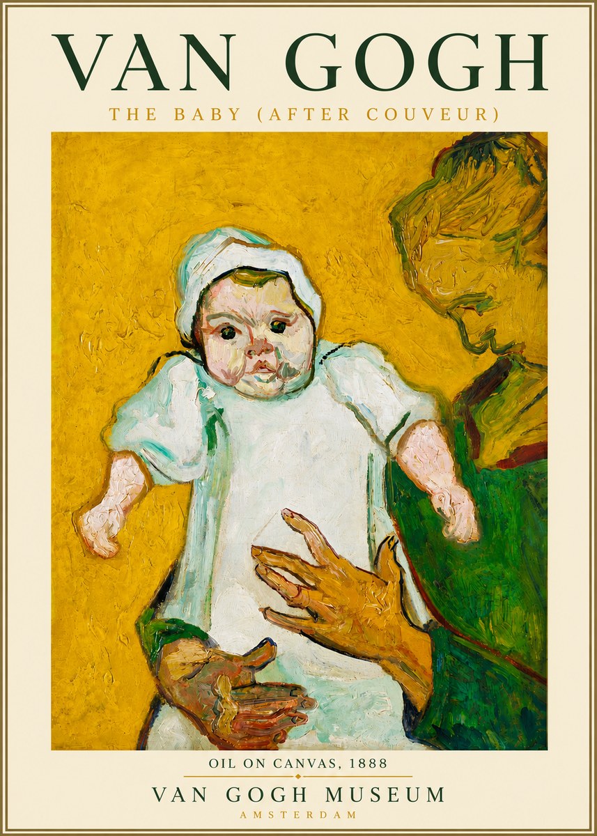 Van Gogh The Baby (After Couveur) No5 - Plakát