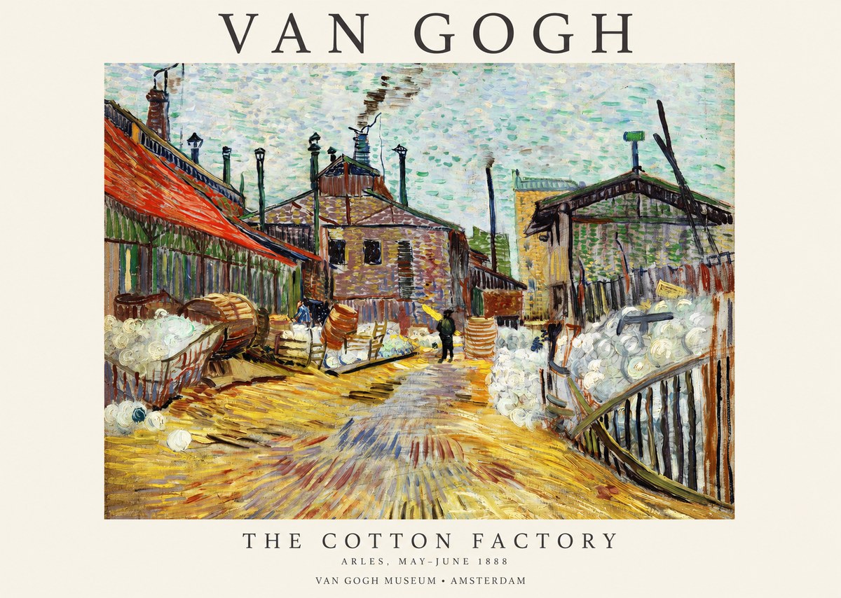 Van Gogh The Cotton Factory No1 - Plakát