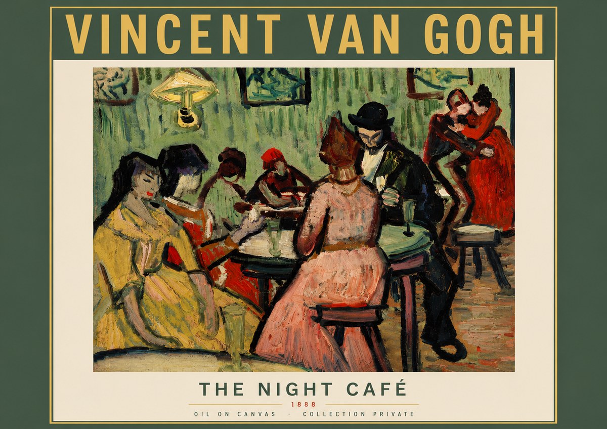 Van Gogh The Night Café I No5 - Plakát