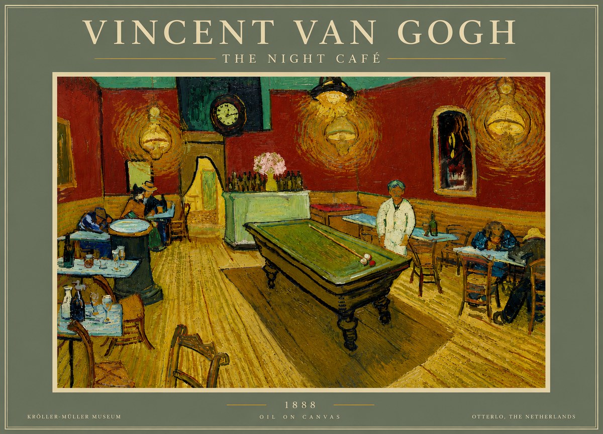 Van Gogh The Night Café II No6 - Plakát