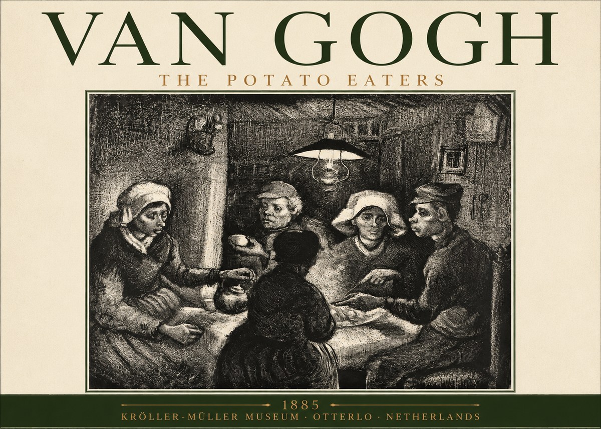 Van Gogh The Potato Eaters I No2 - Plakát