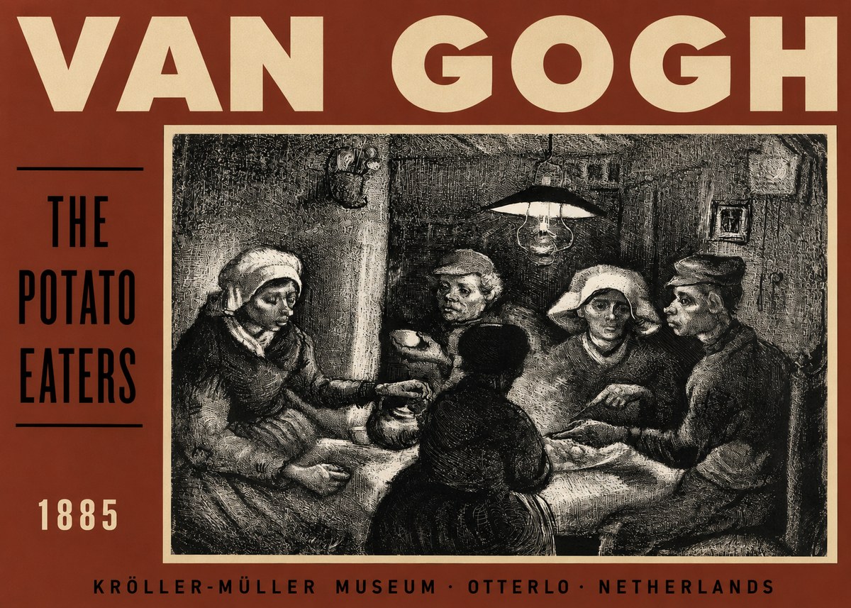 Van Gogh The Potato Eaters I No3 - Plakát