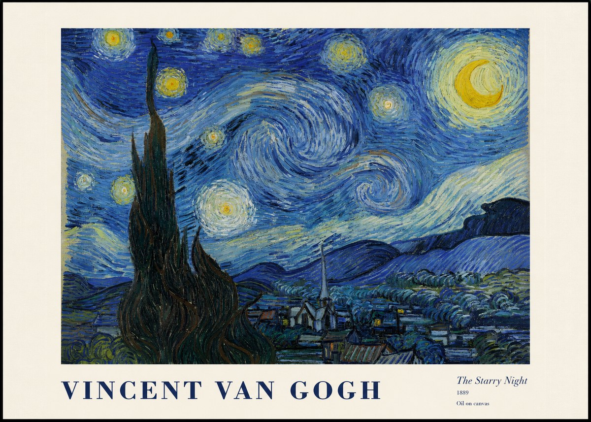 Van Gogh The Starry Night No1 - Plakát