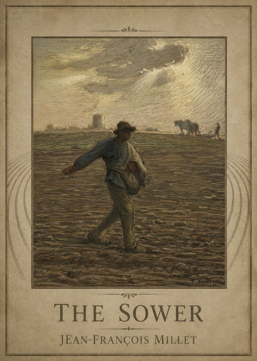 Jean-François Millet The Sower I No1 - Plakát