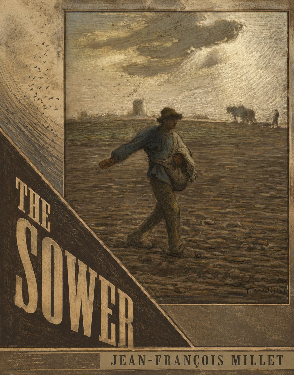 Jean-François Millet The Sower I No6 - Plakát