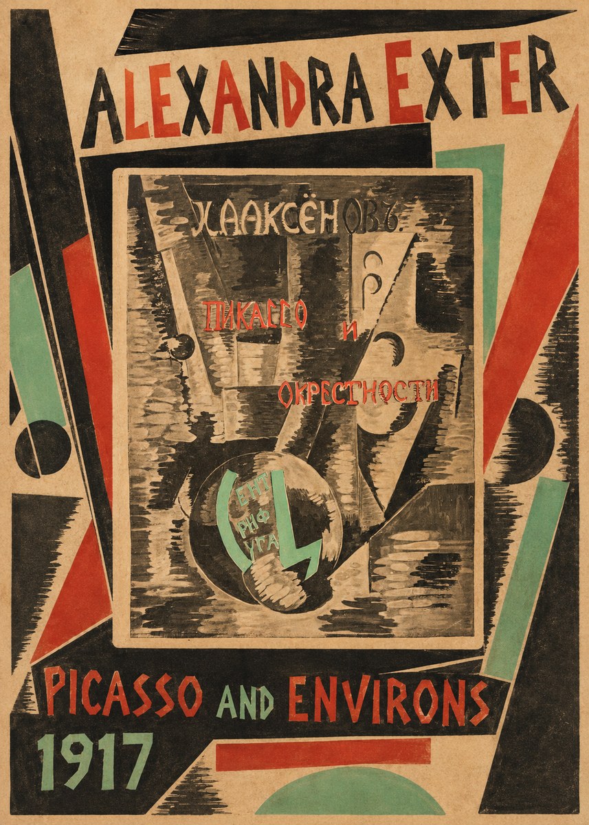Alexandra Exter Picasso and Environs No3 - Plakát