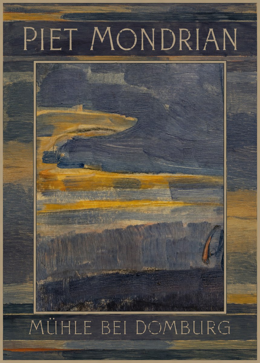 Piet Mondrian Mühle Bei Domburg No1 - Plakát