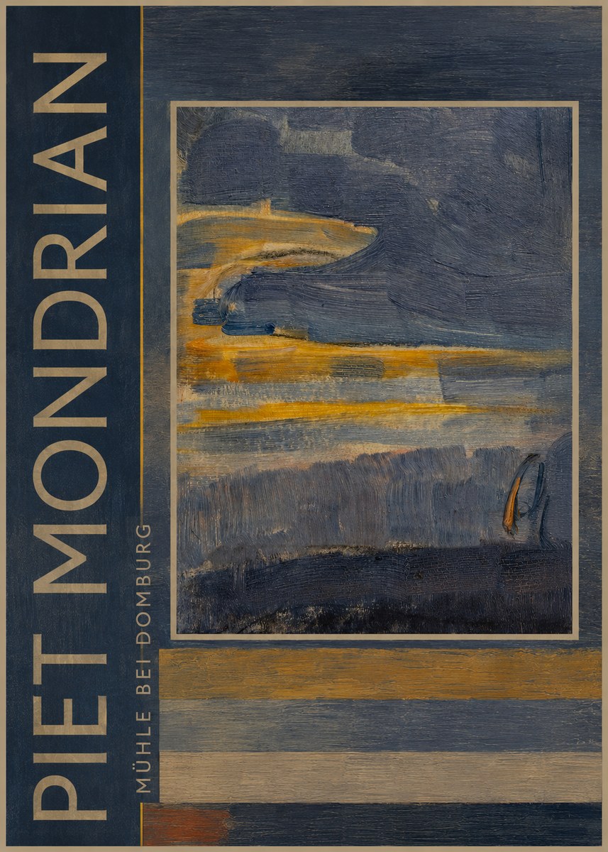 Piet Mondrian Mühle Bei Domburg No3 - Plakát