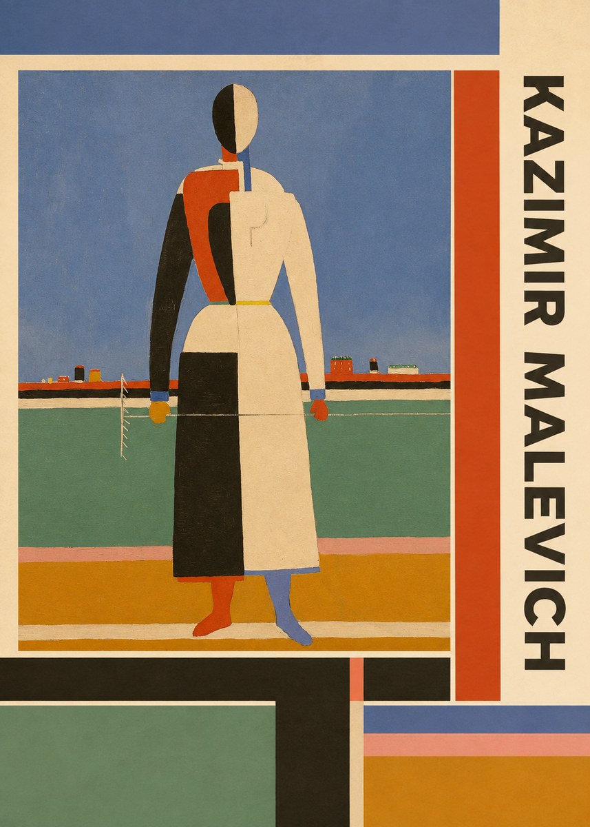 Kazimir Malevich Woman with a Rake No2 - Plakát