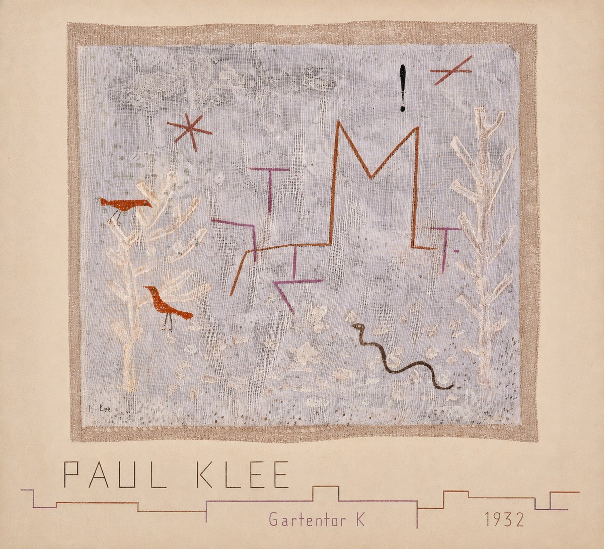 Paul Klee Gartentor K No4 - Plakát