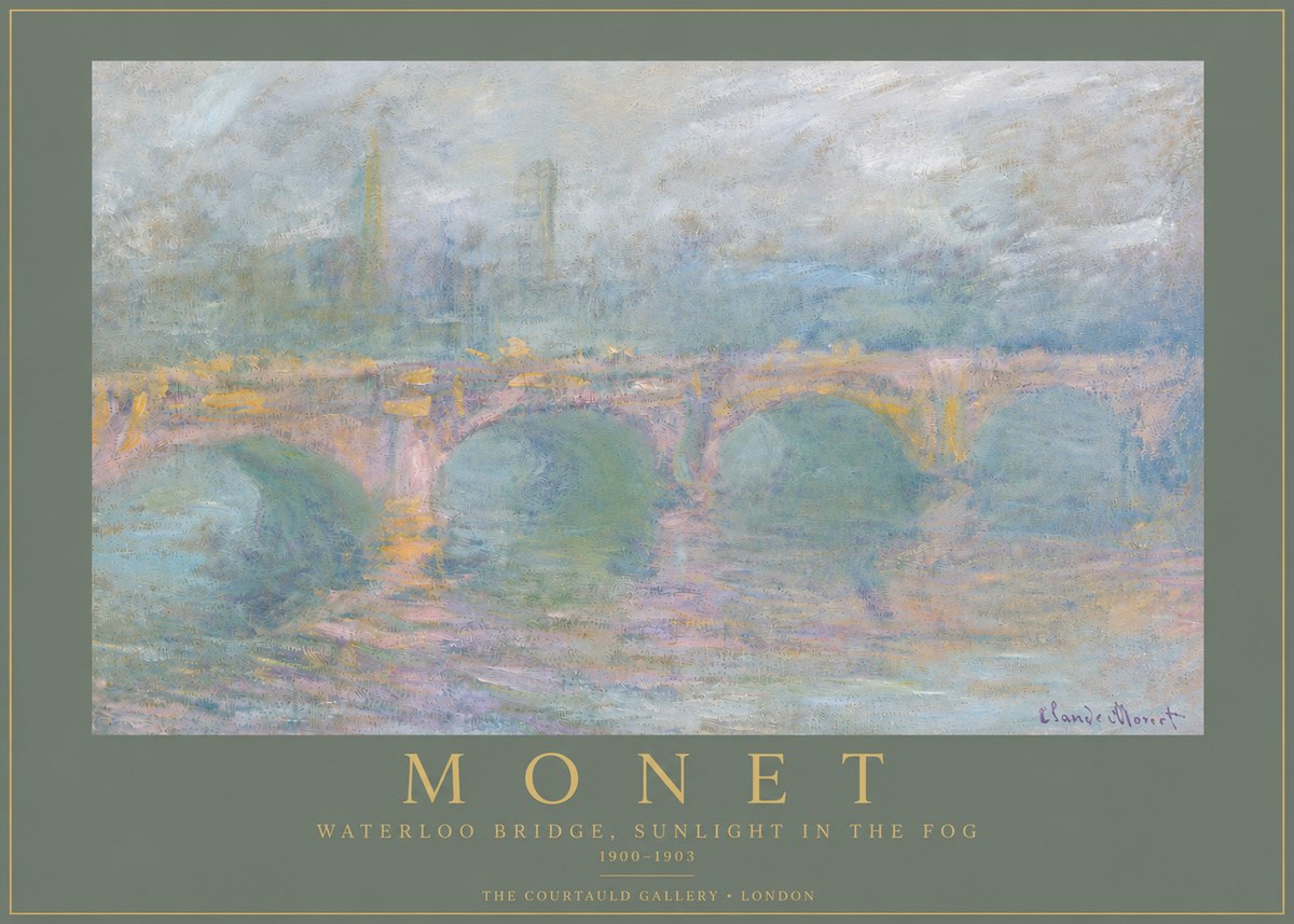 Monet Waterloo Bridge, Sunlight in the Fog I No4 - Plakát