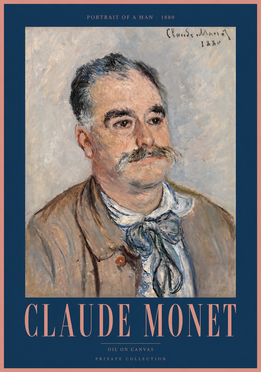 Monet Portrait of a Man No2 - Plakát