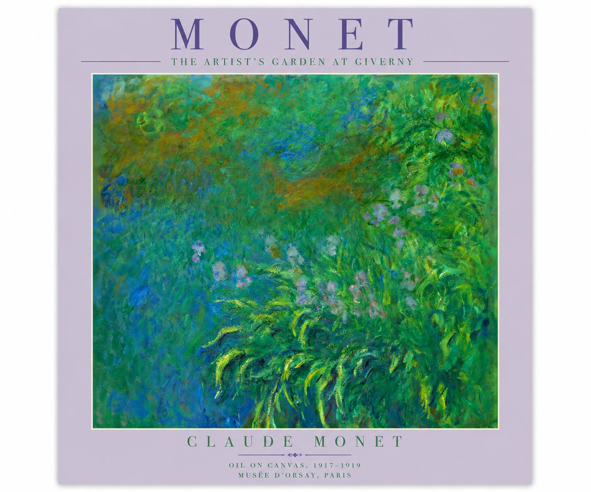Monet The Artist's Garden at Giverny No4 - Plakát