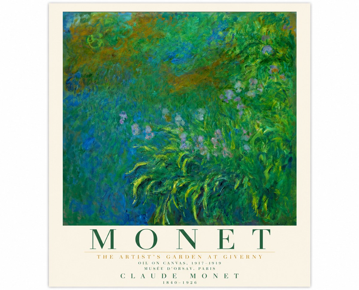 Monet The Artist's Garden at Giverny No5 - Plakát