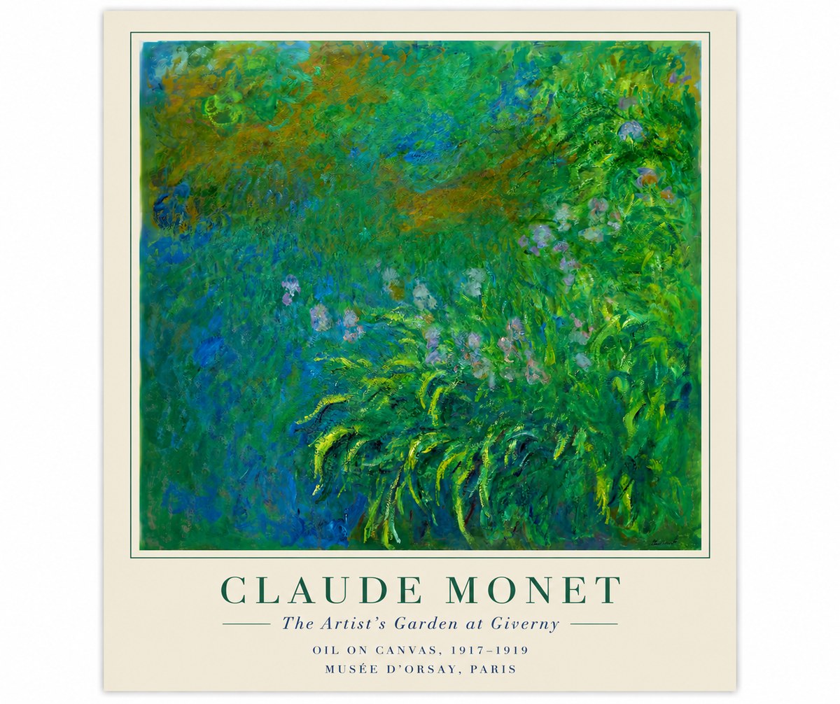 Monet The Artist's Garden at Giverny No6 - Plakát