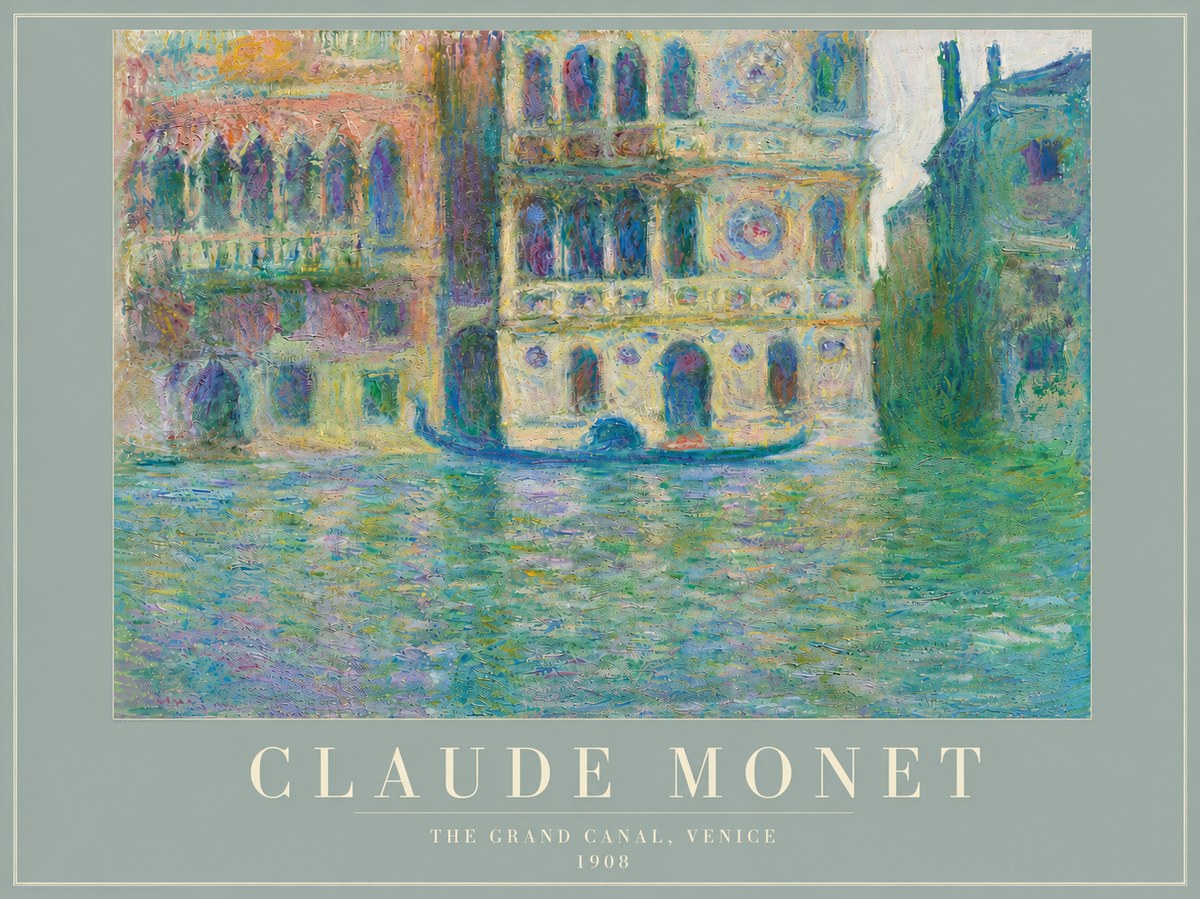 Monet The Grand Canal, Venice No4 - Plakát