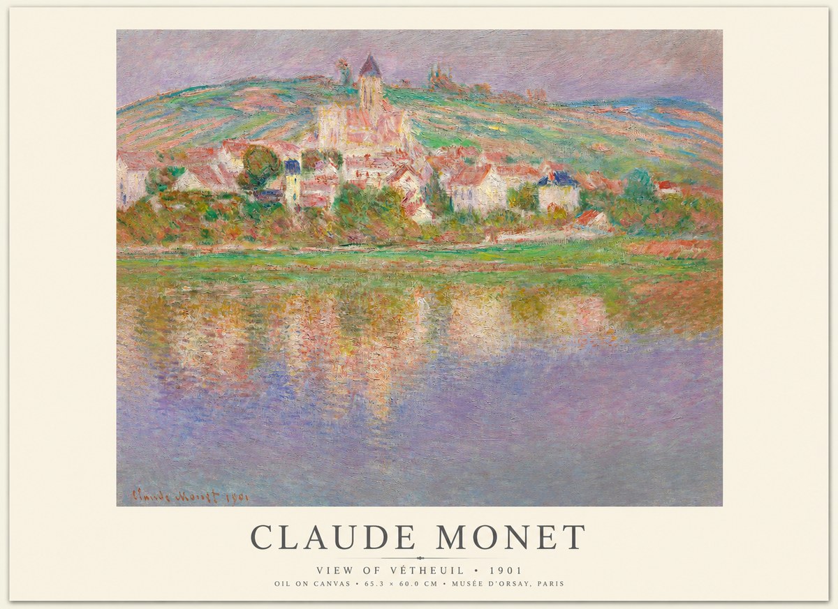 Monet View of Vétheuil I No1 - Plakát