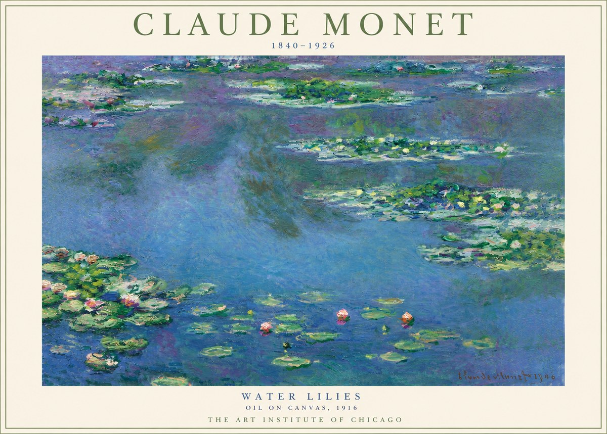 Monet Water Lilies I No3 - Plakát