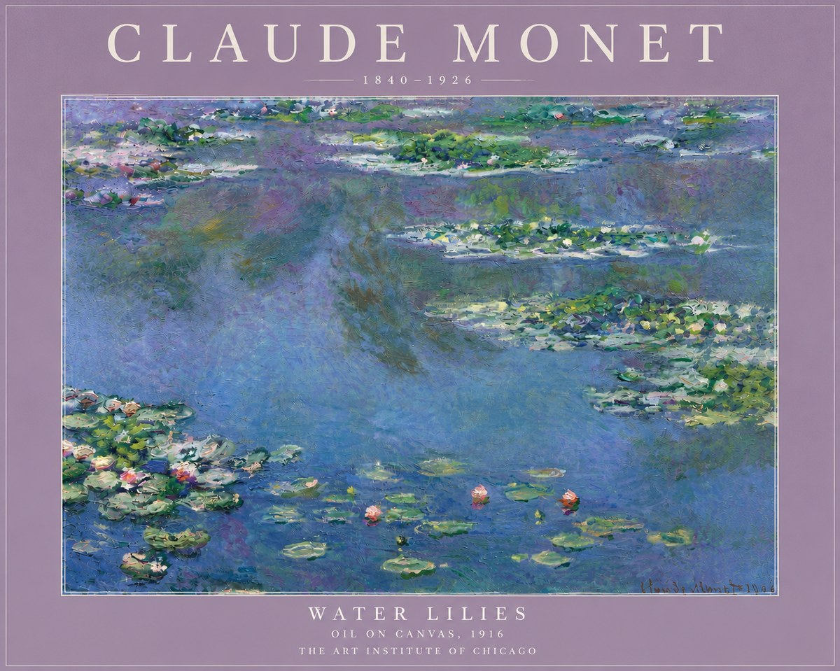 Monet Water Lilies I No5 - Plakát