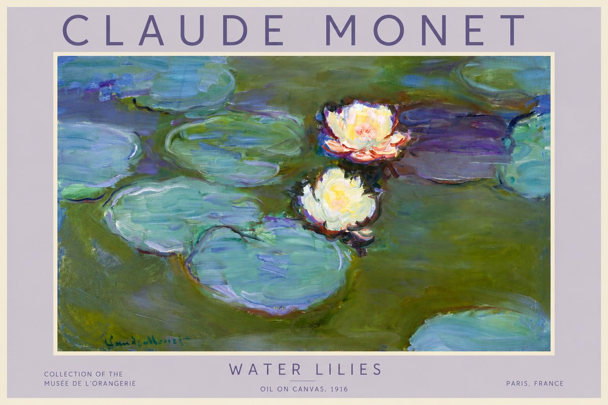 Monet Water Lilies II No4 - Plakát