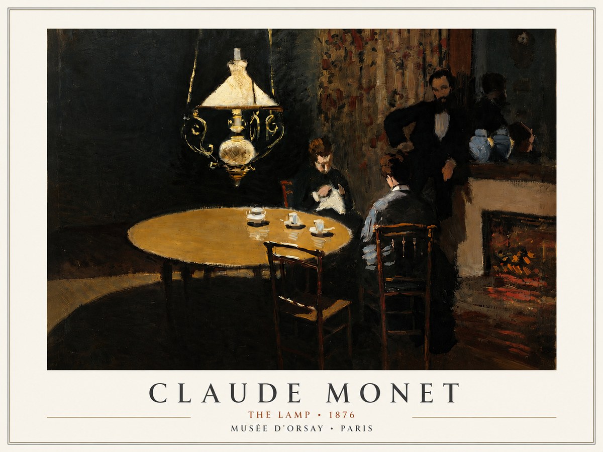 Monet The Lamp No4 - Plakát