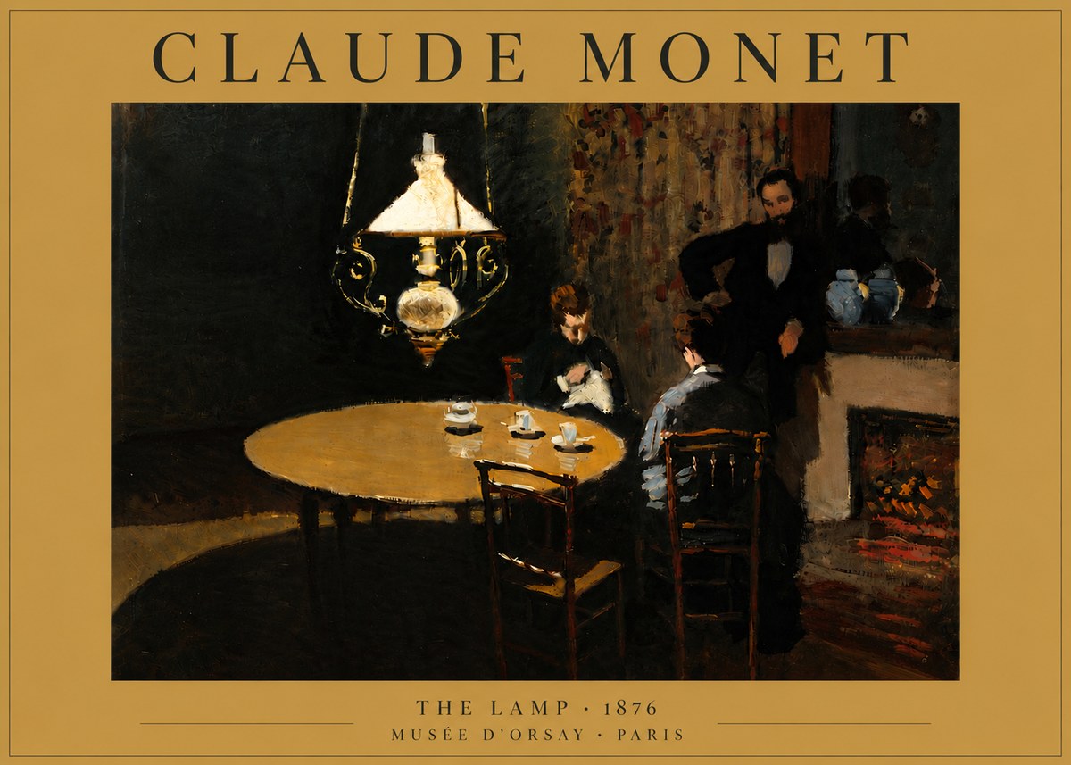Monet The Lamp No6 - Plakát
