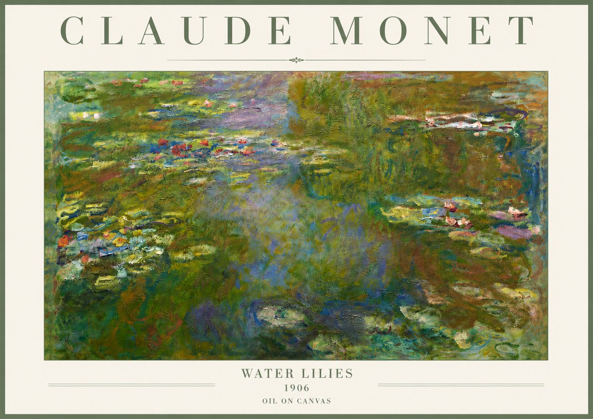 Monet Water Lilies III No4 - Plakát