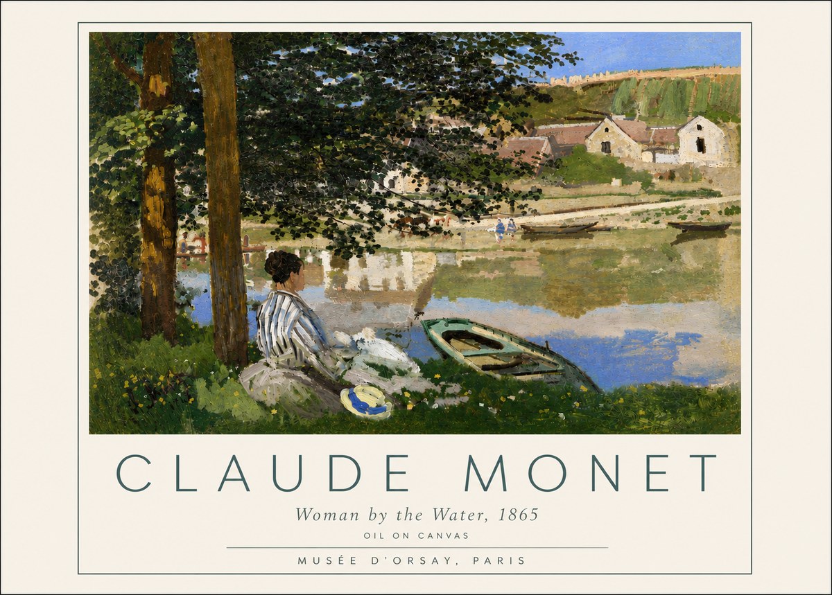 Monet Woman by the Water No4 - Plakát