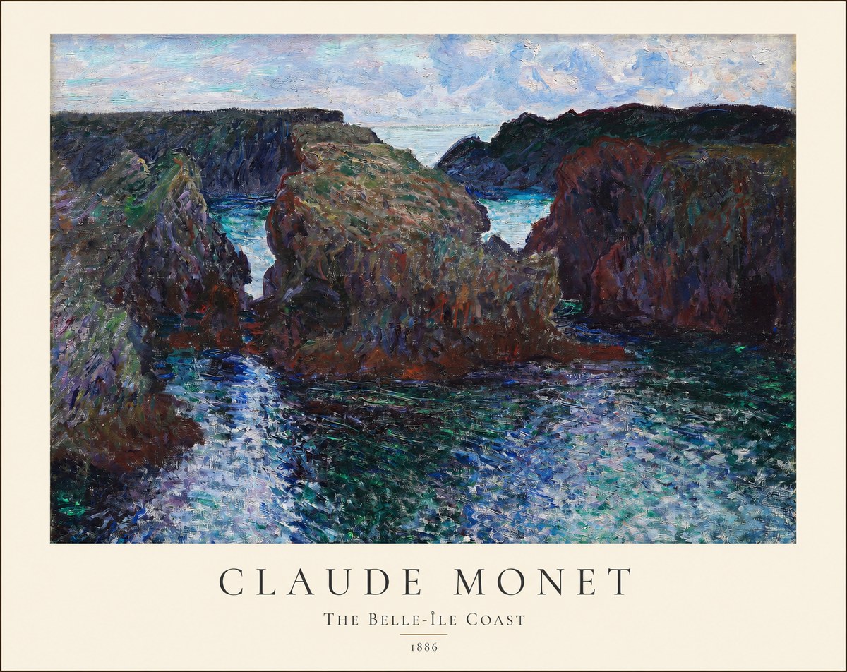 Monet The Belle-île Coast No1 - Plakát