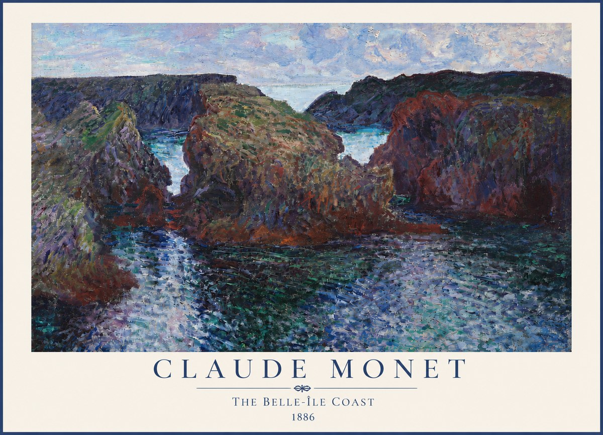 Monet The Belle-île Coast No4 - Plakát