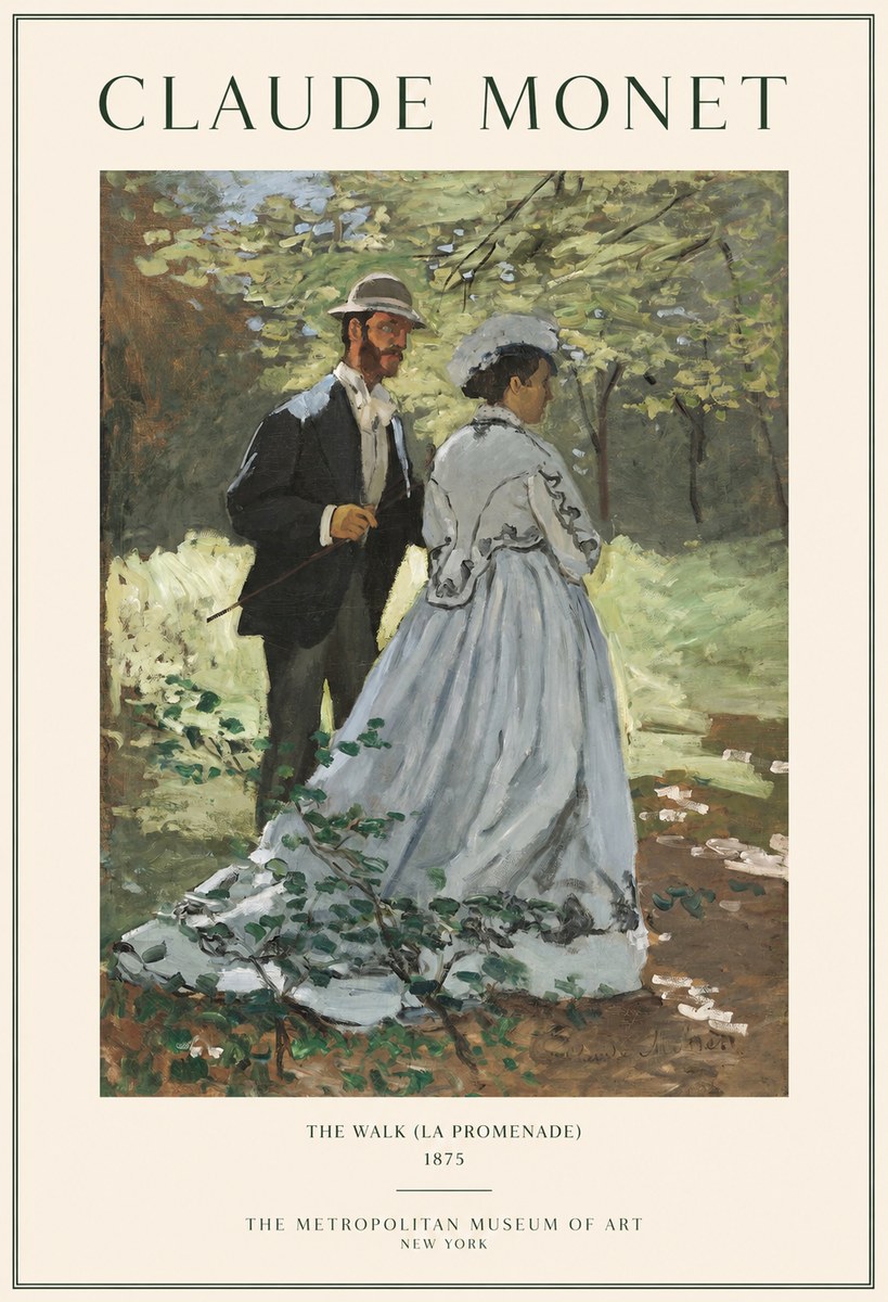 Monet The Walk (La Promenade) No1 - Plakát