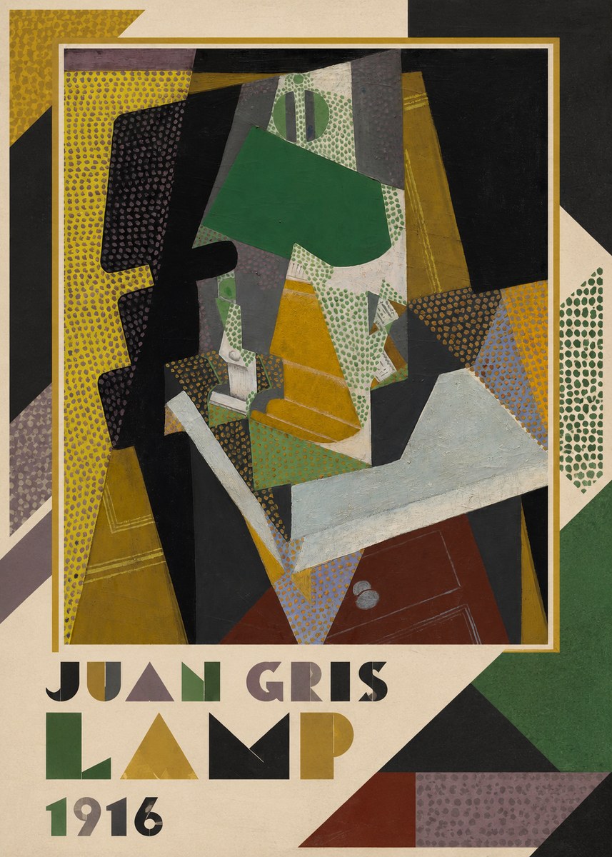 Juan Gris Lamp No1 - Plakát