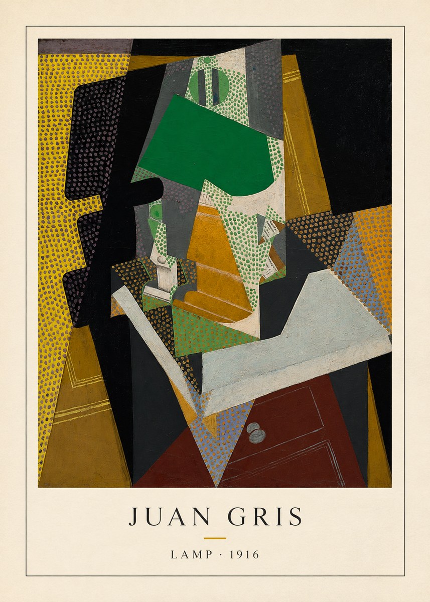 Juan Gris Lamp No4 - Plakát