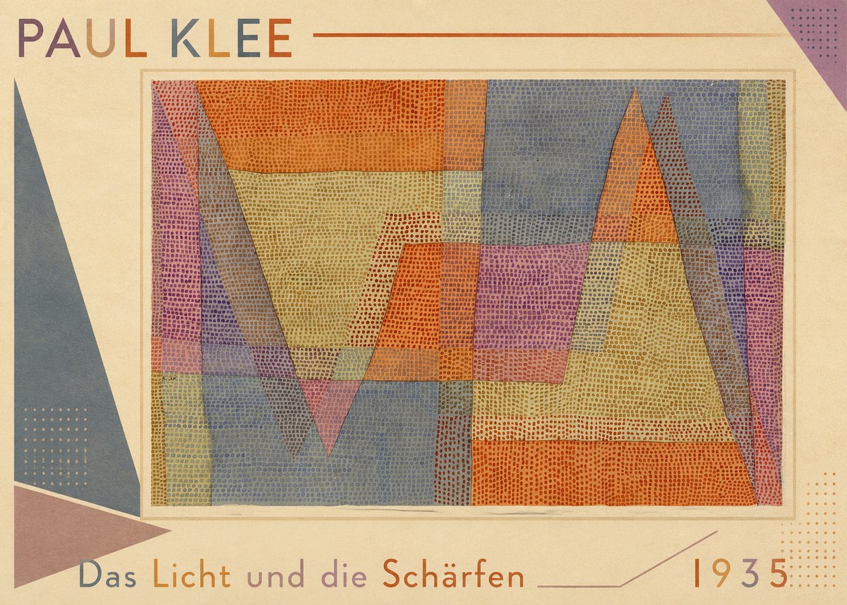 Paul Klee Das Licht Und Die Schärfen No1 - Plakát