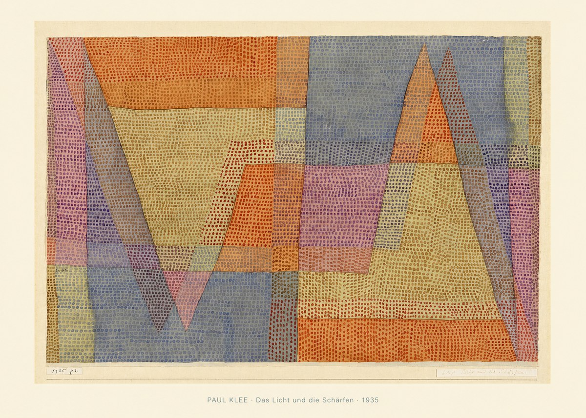 Paul Klee Das Licht Und Die Schärfen No6 - Plakát