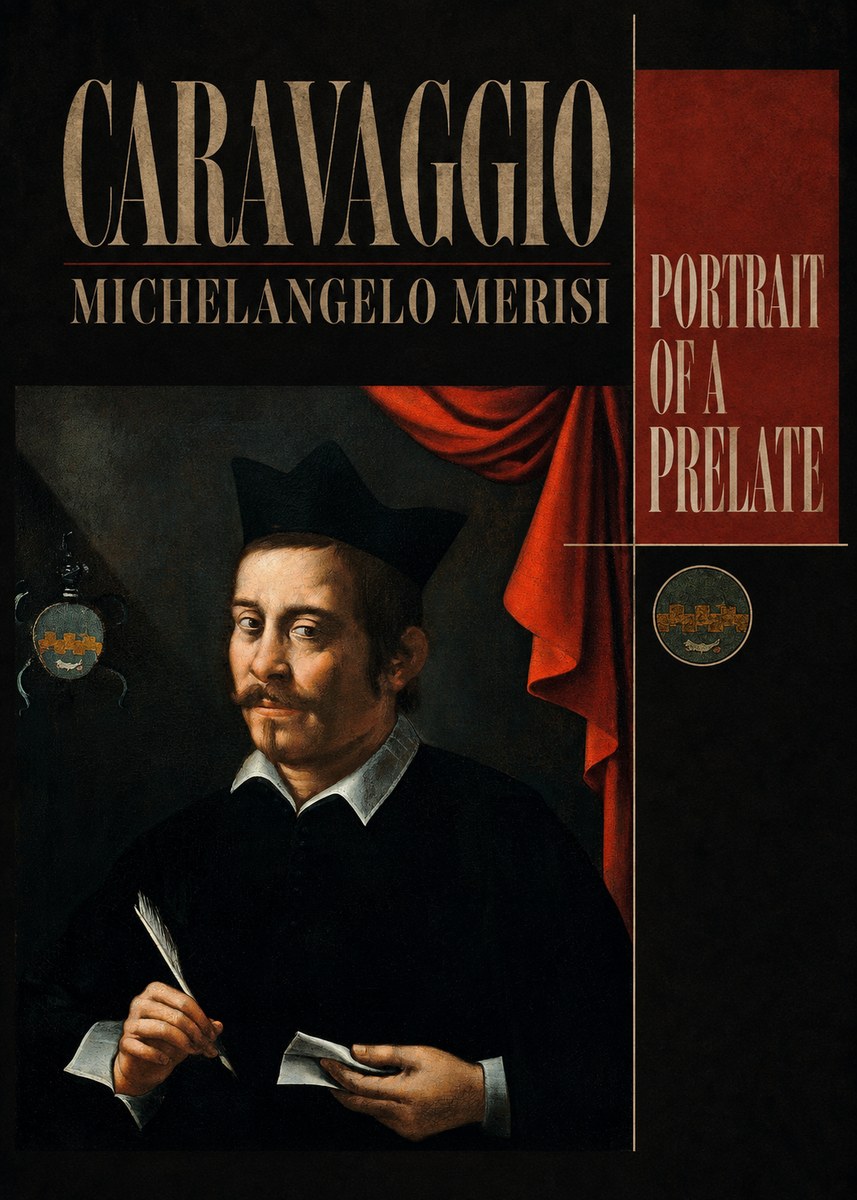 Michelangelo Merisi da Caravaggio Portrait of a Prelate No6 - Plakát
