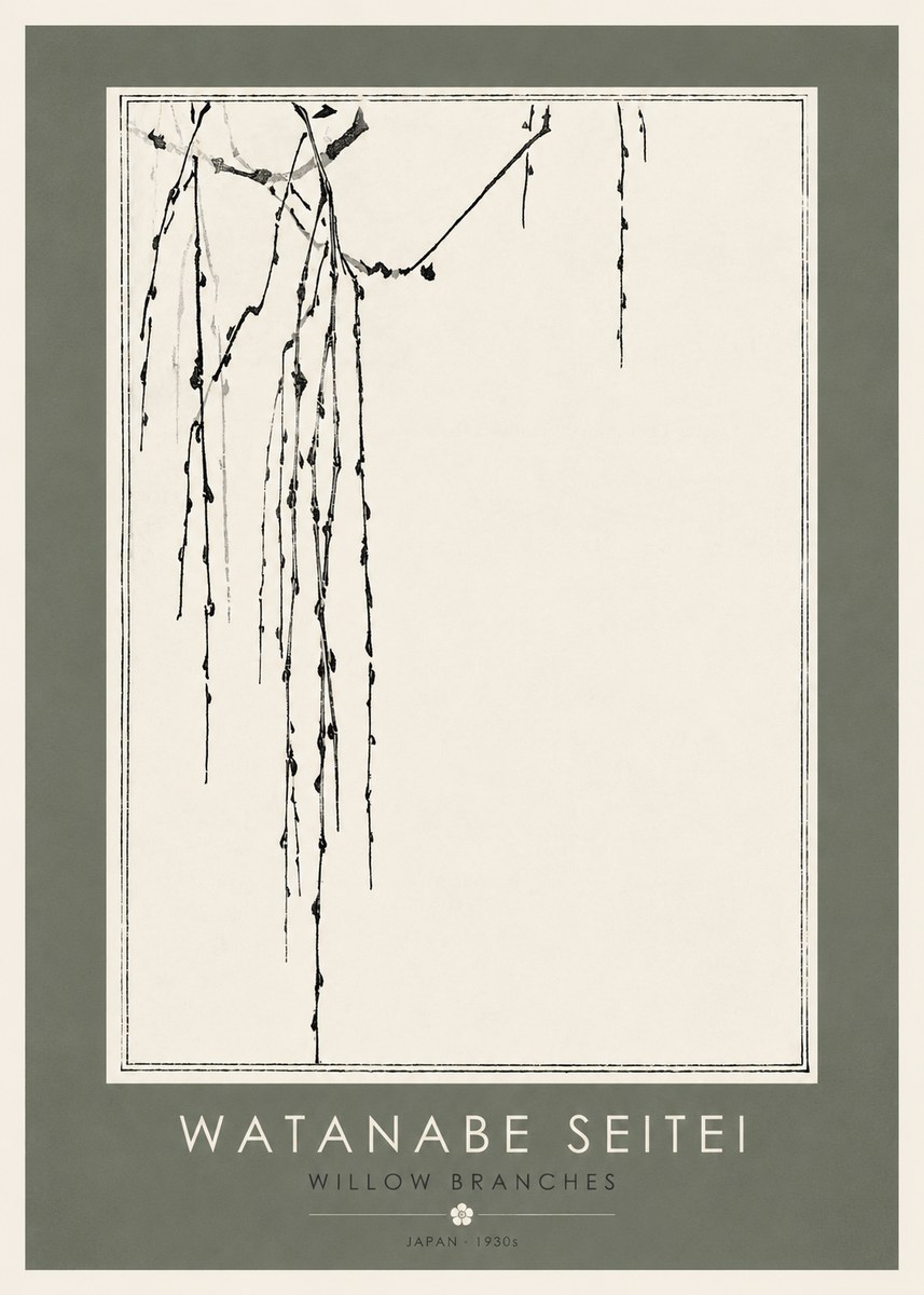 Watanabe Seitei Willow Branches I No2 - Plakát