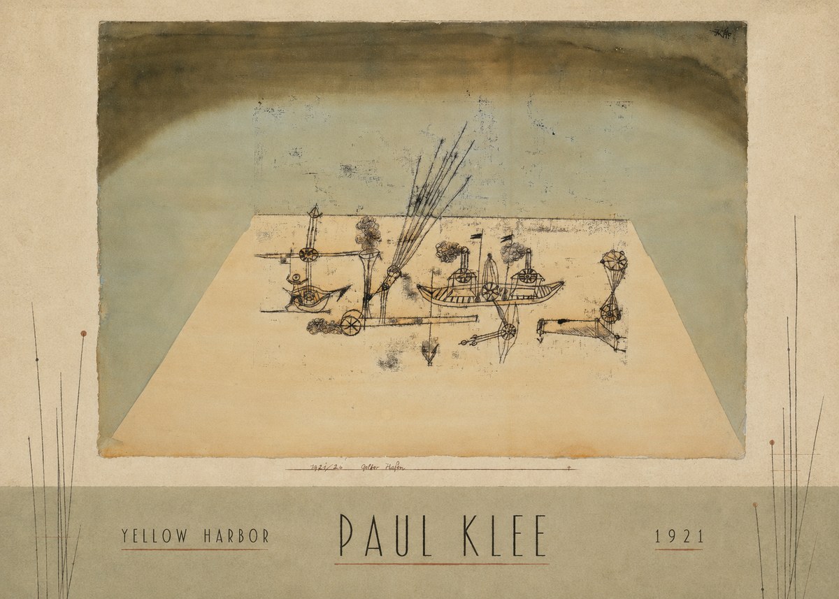 Paul Klee Yellow Harbor No3 - Plakát
