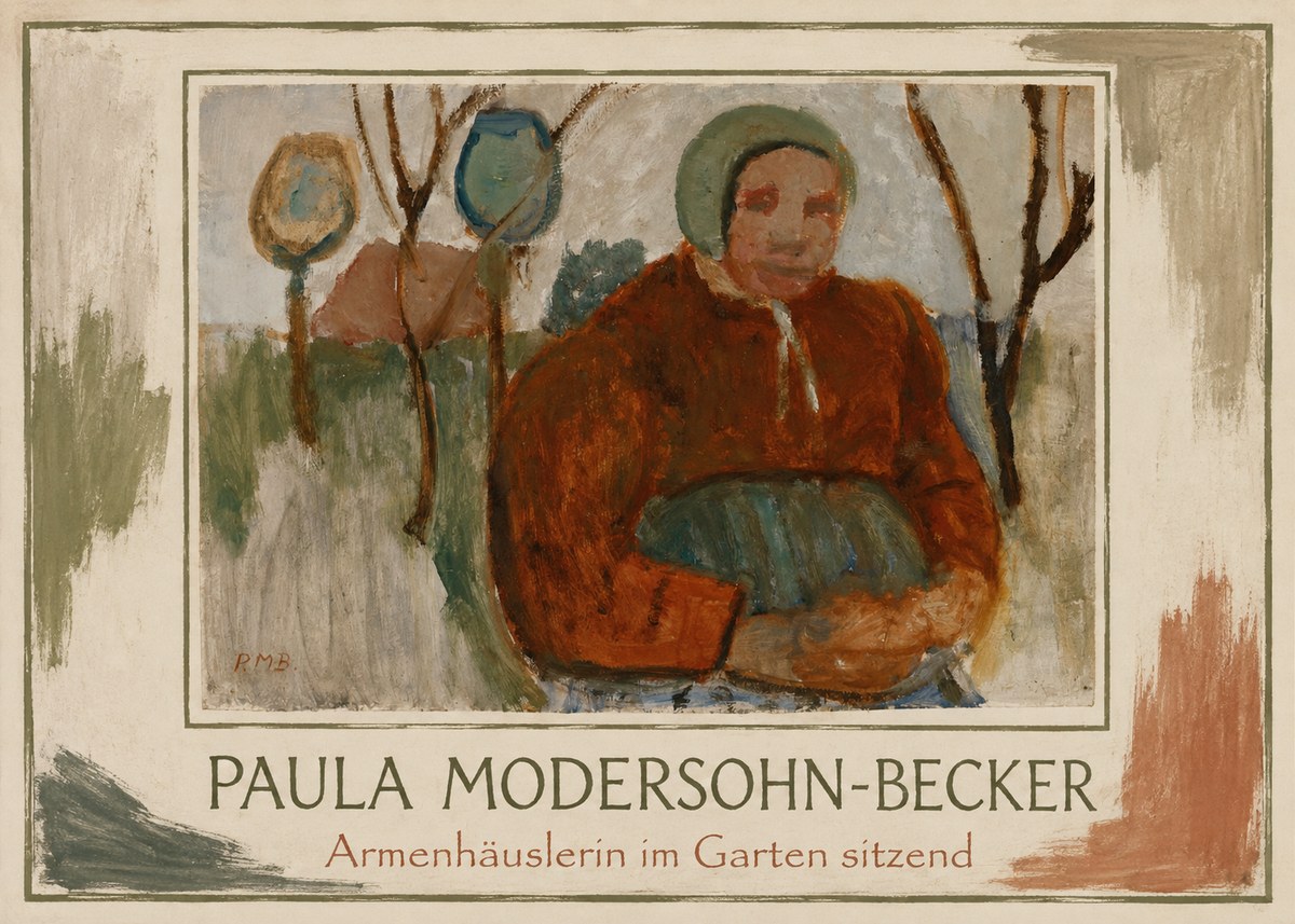 Paula Modersohn-Becker Armenhäuslerin Im Garten Sitzend No1 - Plakát