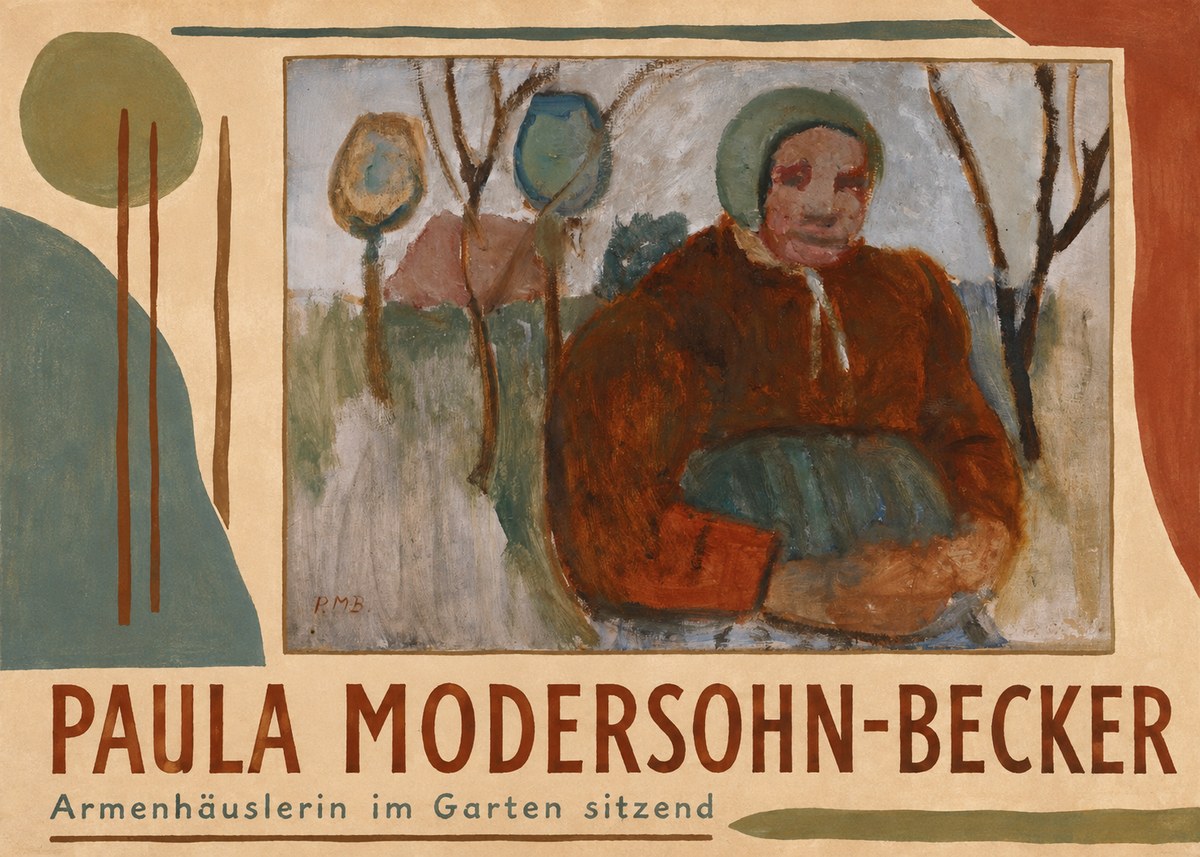 Paula Modersohn-Becker Armenhäuslerin Im Garten Sitzend No4 - Plakát